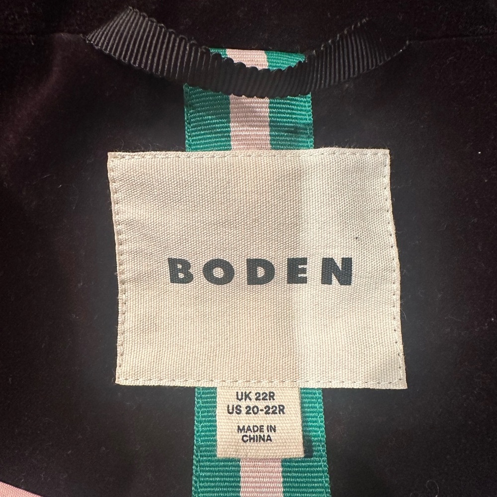 🔥Boden’s Stamford Velvet Blazer in Black❤️ - Picture 4 of 5